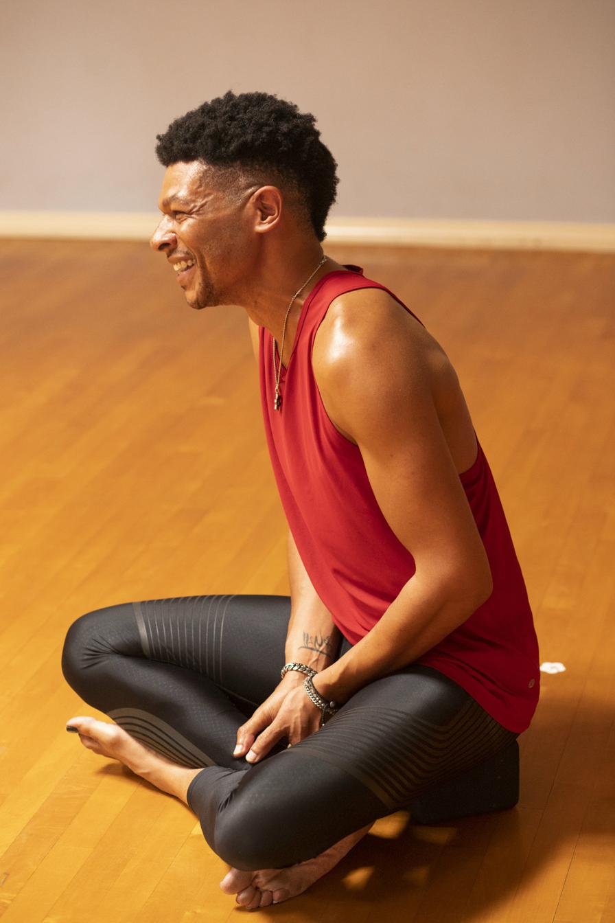 CJ demonstrating an anatomy-informed standing pose, emphasizing alignment over depth.
